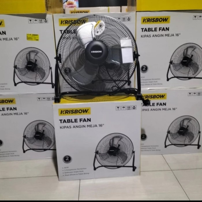 Krisbow Industrial Table Fan Kipas Angin Meja