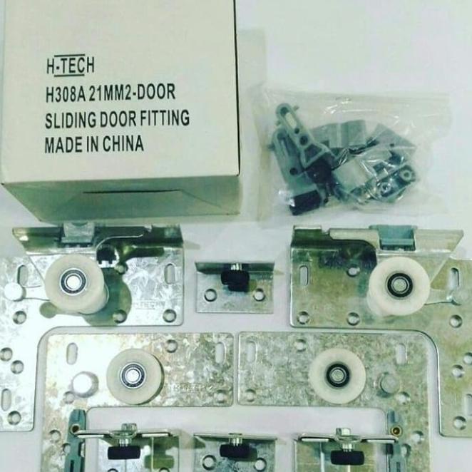 Rel Sliding Htech 2 Pintu + Soft Close