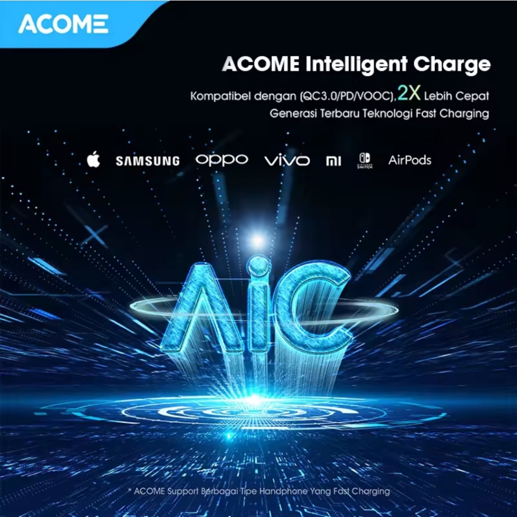 [ELECTROPICALLY] ACOME AP108 10000MAH POWERBANK FAST CHARGING 2.1A ORIGINAL