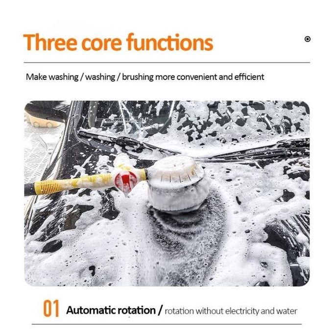 Sikat Microfiber Cuci Mobil Otomatis Mikrofiber Shampo Mobil Gagang