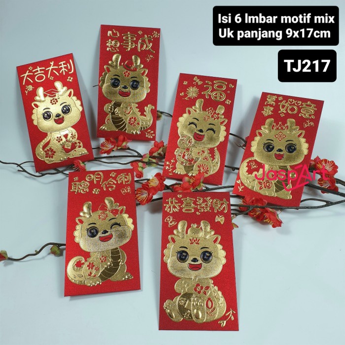 

New! ANGPAO IMLEK PANJANG SHIO NAGA 2024 GOLD EMAS TEBAL kyj Limited