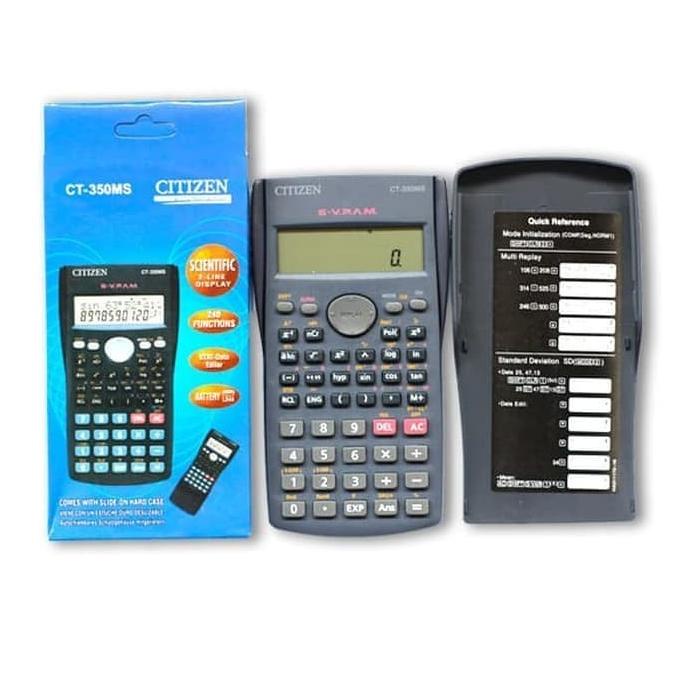 

Limited - Calculator / Kalkulator Ilmiah Citizen CT 350MS Scientific Multi Guna ~