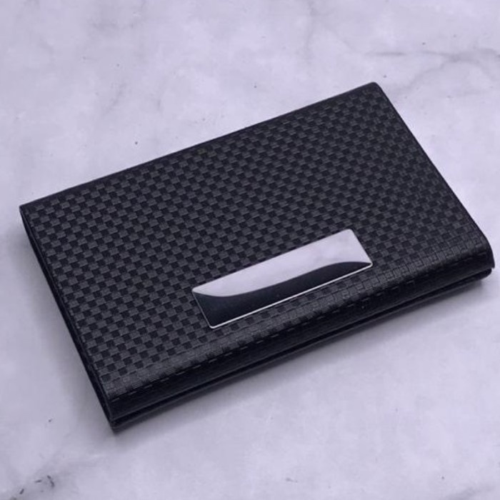 

Tempat Kartu Nama / Name Card Holder Kulit Motif Kotak