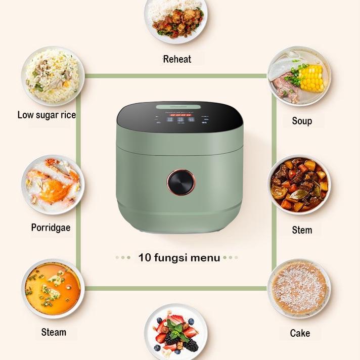 Upupin Rice Cooker Low Carbo Less Sugar Dightal Cooker 3L/1.2L
