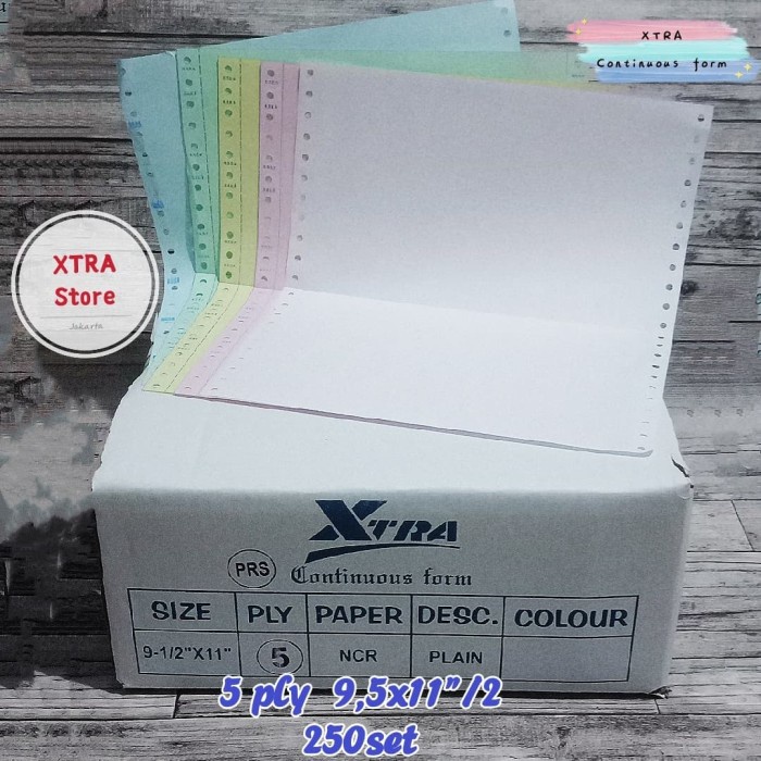 

Kertas Cf 5ply 9.5x11"/2 NCR
