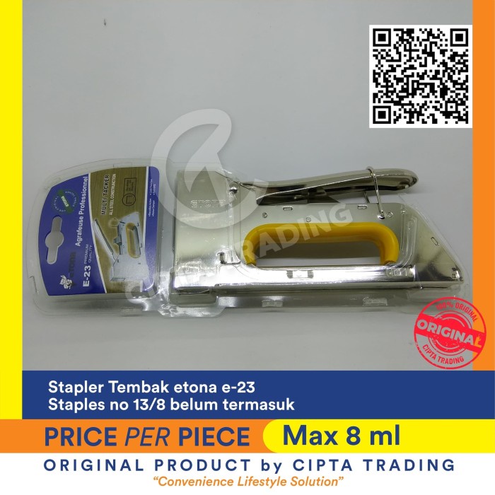 

stapler - Etona - Gun Tacker E-23 ( stapler tembak )