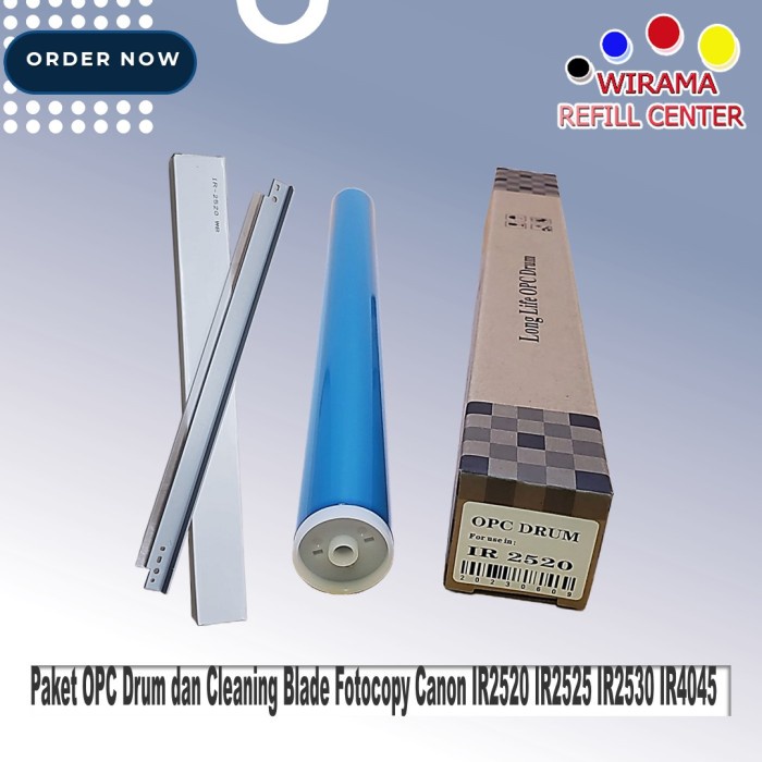 PAKET OPC Drum DAN CLEANING BLADE Fotocopy Canon Ir2520 Ir2525 IR2530