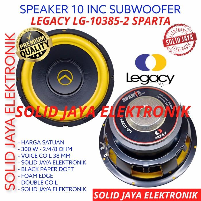 SPEAKER SUBWOOFER LEGACY 10 INC LG-10385-2 MOBIL SPARTA 10385 SUB INCH