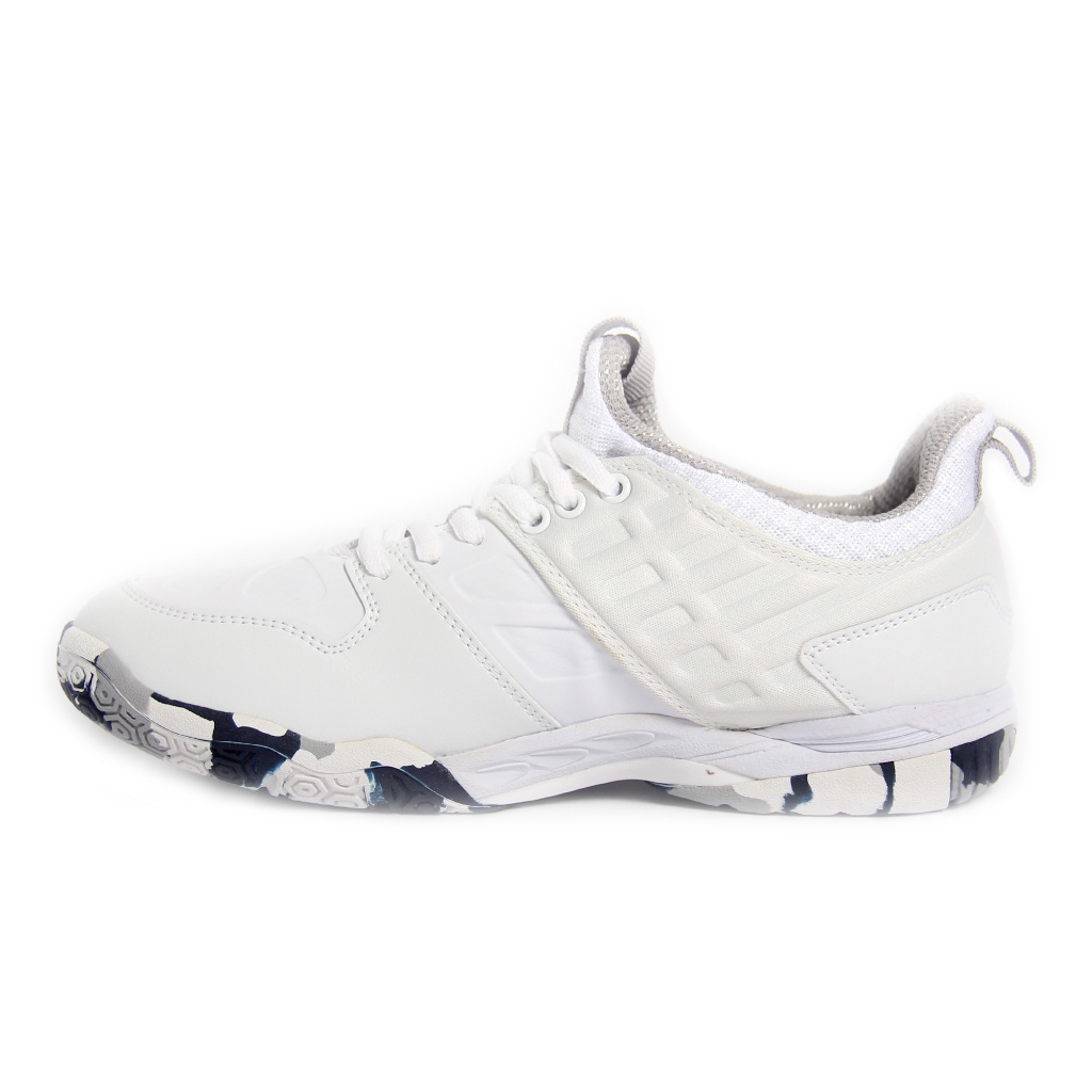 [SPORTY COLLECTION] Flypower Rio Gold V1 Sepatu Badminton White Lite Grey Tontowi Ahmad Series Free