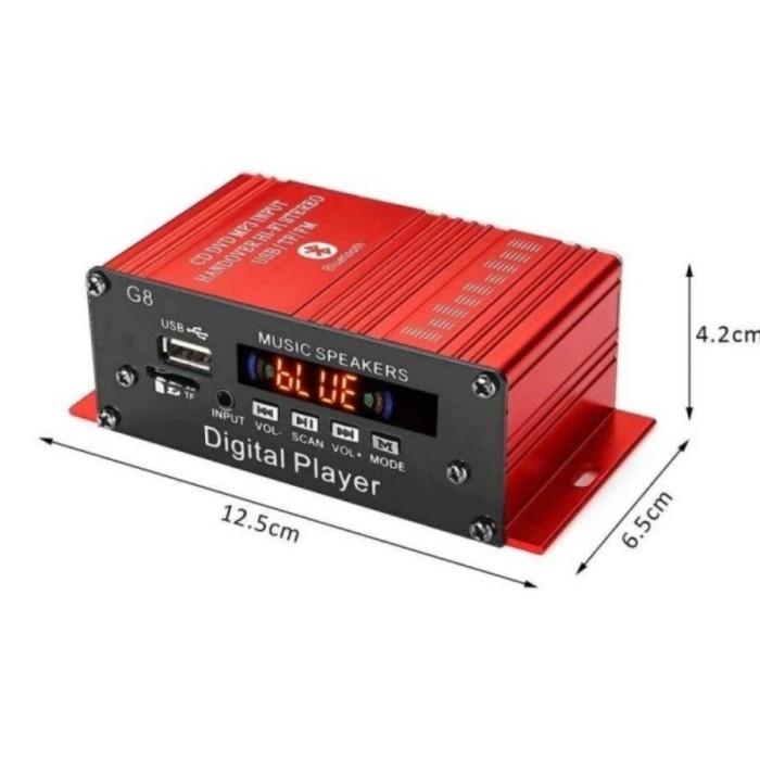 POWER AMPLIFIER TAPE MOBIL BLUETOOTH FM MP3 12V 200W G8