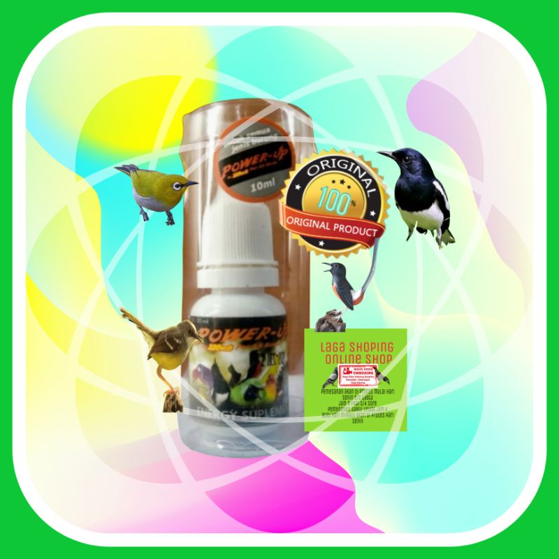 power up 220 volt vitamin burung  stamina doping gacor burung murai lovebird kacer