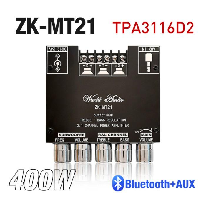ZK-HT21 2.1 CHANNEL TDA7498E BLUETOOTH 5.0 DIGITAL POWER AMPLIFIER MOD