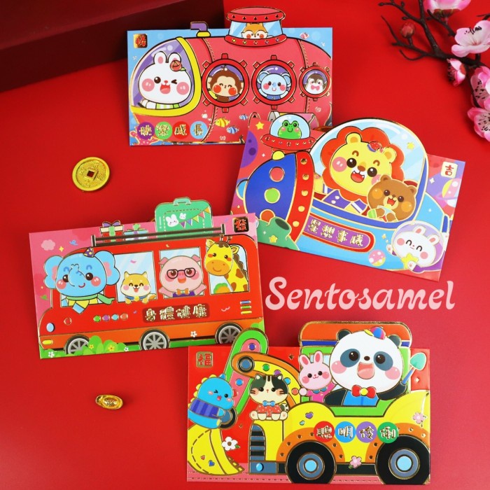 

New! ANGPAO/RED POCKET KEKINIAN PANJANG IMLEK 2023 PREMIUM 3D ANIMAL LUCU Limited