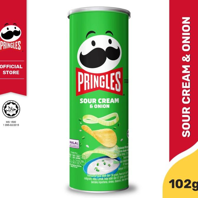 

BIG SALE [CARTON DEALS] PRINGLES SOUR CREAM & ONION 102GR KERIPIK (12 PCS) !!!!!