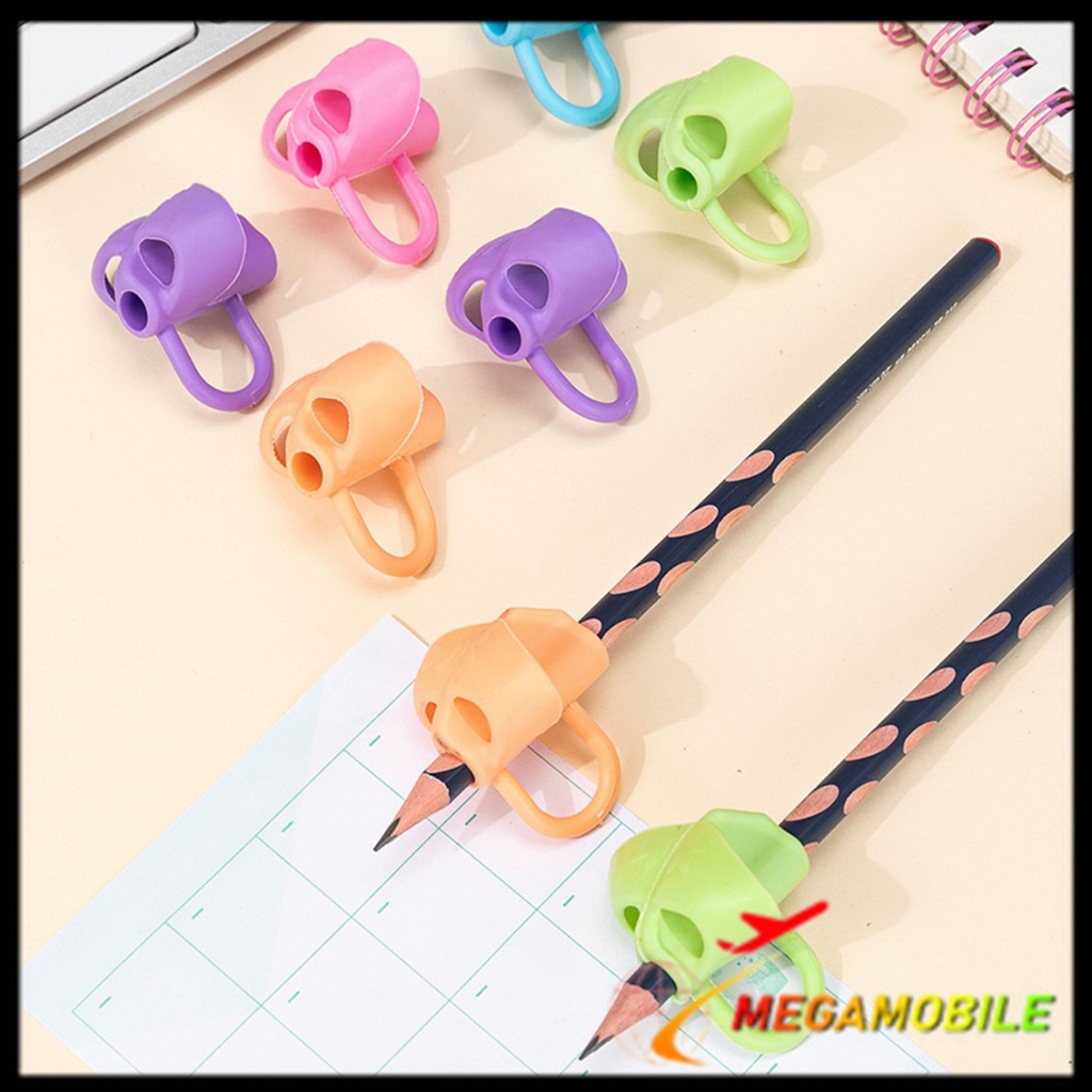 

MM - Pencil Grip Alat Bantu Tulis Anak Tk 3 Jari Posture Corrector Tool Alat Membantu latihan Belajar menulis Pegang Pensil 3jari Silikon Dengan Benar