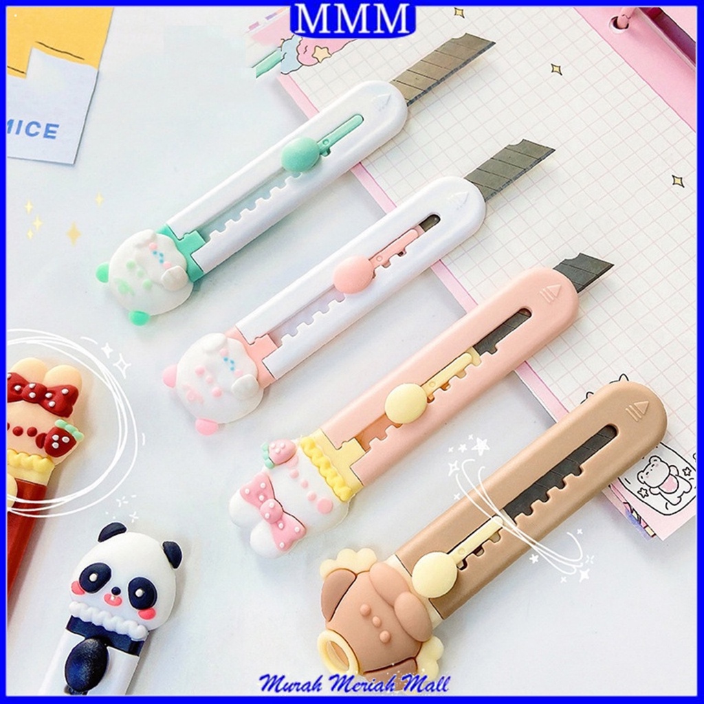 

MMM Cutter Portable Mini Karakter Kartun Pisau Pemotong Kertas Model Tapak Hewan Cutter Unboxing Travel Kit Paper Lucu Hand Cutter Paw Mini Serbaguna