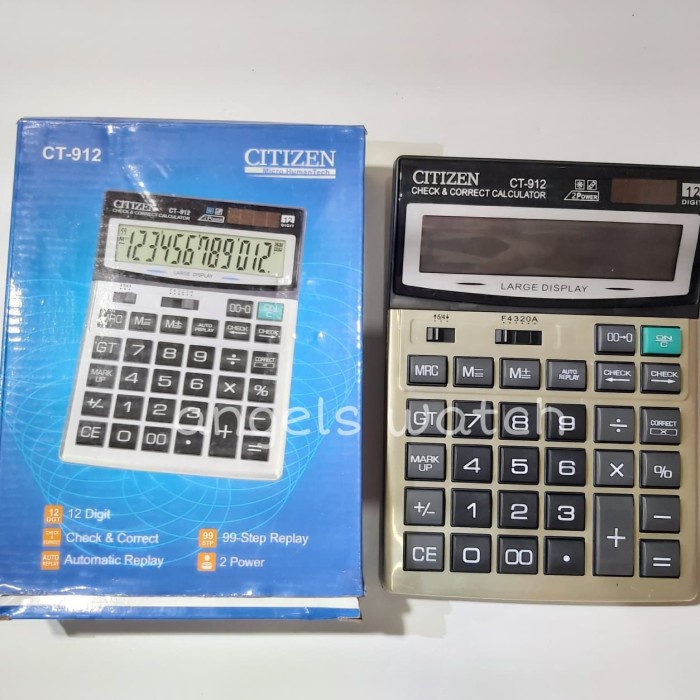 

KALKULATOR CITIZEN CT-912 ORIGINAL TERBARU