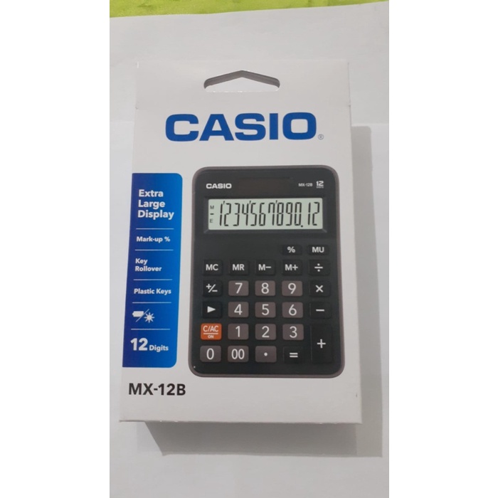 

KALKULATOR KECIL CASIO MX 12B-BK ORIGINAL TERBARU