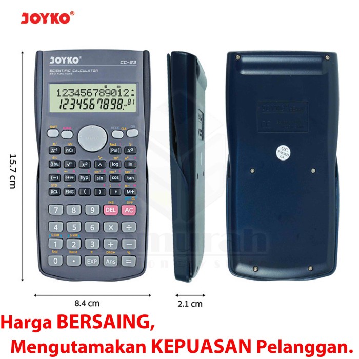 

KALKULATOR MEJA JOYKO CC 23 SIN COS TAN / CALCULATOR RUMUS CC-23 ORIGINAL TERBARU