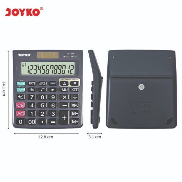 

KALKULATOR CHECK & CORRECT JOYKO CC-15A - CALCULATOR DESKTOP CC15A ORIGINAL TERBARU