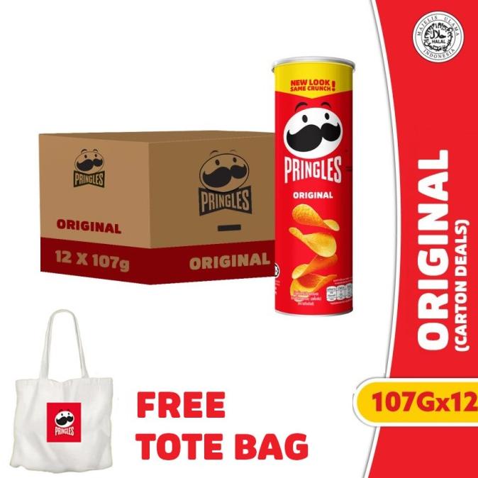 

TERBARU [CARTON DEALS] PRINGLES KERIPIK 107GR X 12PCS - FREE EXCLUSIVE BAG !!!!!