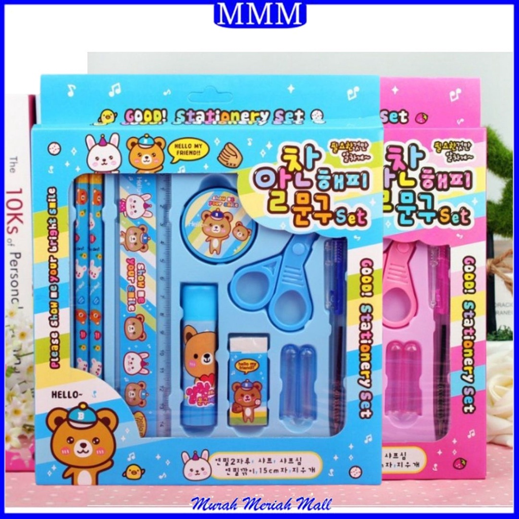 

MMM PAKET ALAT TULIS SET 8IN1 STATIONARY SET STUDY SET ANAK KARAKTER SET ALAT TULIS ANAK TK