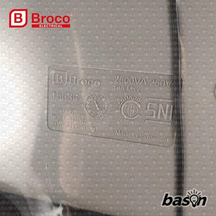 BROCO 15636 STOP KONTAK ARDE 3 LUBANG KABEL 1.5METER SAKLAR INDIVIDUAL