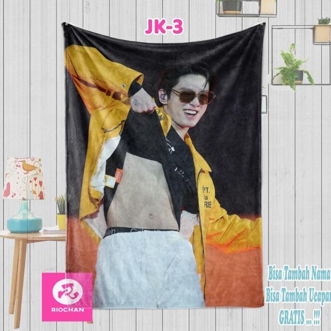 BIG SALE SELIMUT JK - SELIMUT JUNGKOOK - SELIMUT BTS -SELIMUT GANTENG -JUNGKOOK !!!!!