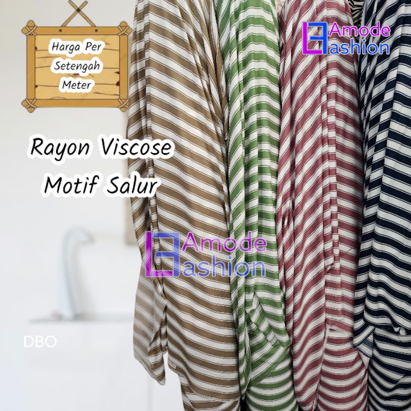 Kain Rayon Viscose Motif Salur