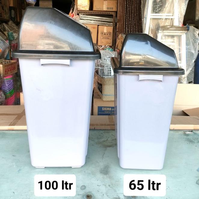 Tempat Sampah Besar Tutup 100Ltr/Tong Sampah Jumbo 100Liter/Bak Sampah