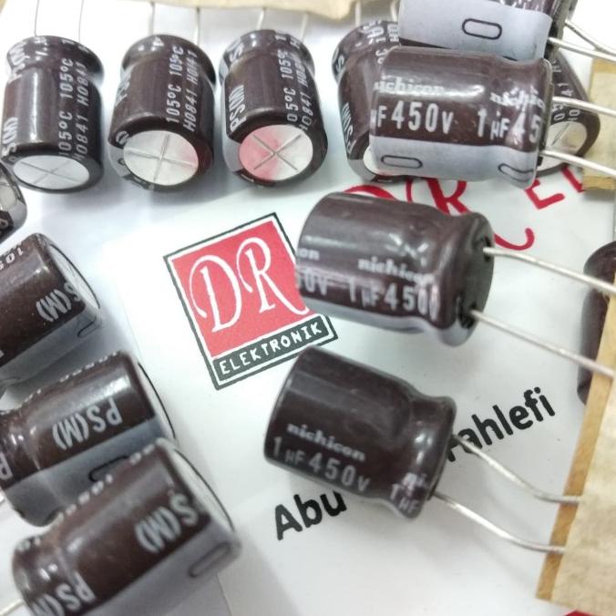 Baru Capasitor Kapasitor Elco 1uf 450v 1 uf mikro 450 volt 450volt dre3 Ayo Order