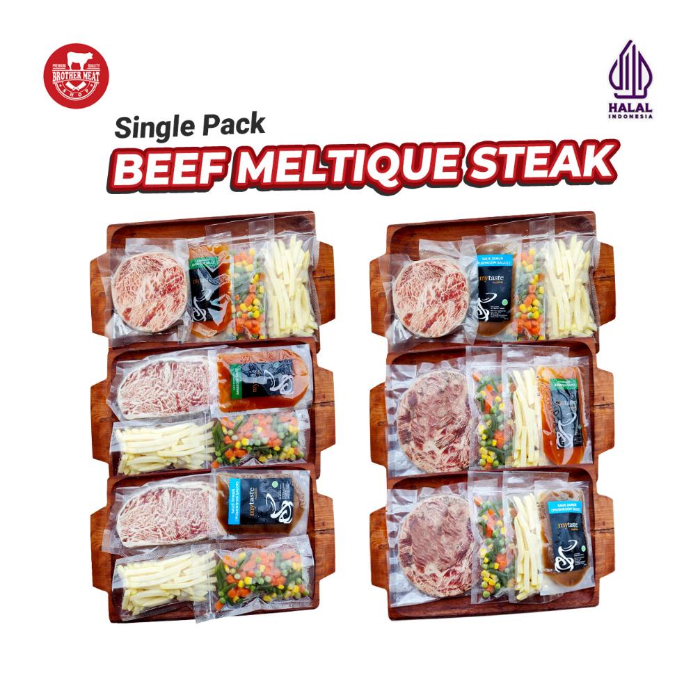 

Ready Paket Komplit Hemat, Beef Meltique Steak Single Pack