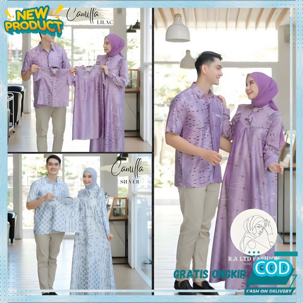 Gambis Kapelan Muslim Baju Couple Gamiz Murah Pasangan Terbaru 2024 Gsmis Lebaran 1Set Gmis Import G