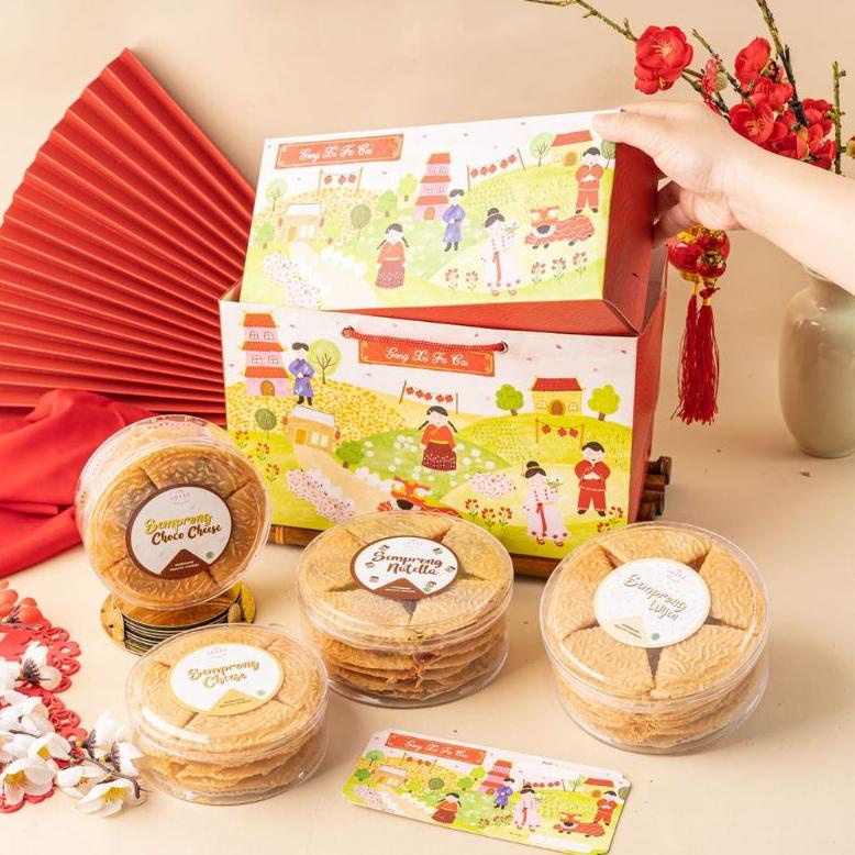 

WQ hampers imlek / hampers kue semprong / semprong loves / hampers mewah TERLARIS