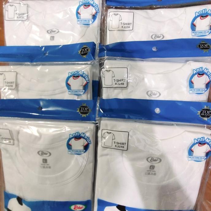 KAOS OBLONG RIDER / OBLONG PRIA PUTIH / KAOS DALAM RIDER ROUND NECK