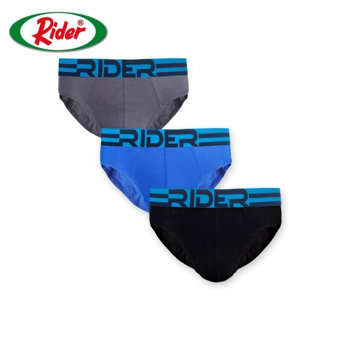 BISA COD - RIDER SPORT BRIEF - CELANA DALAM PRIA R762B ISI 3 PCS - HIJAU,S