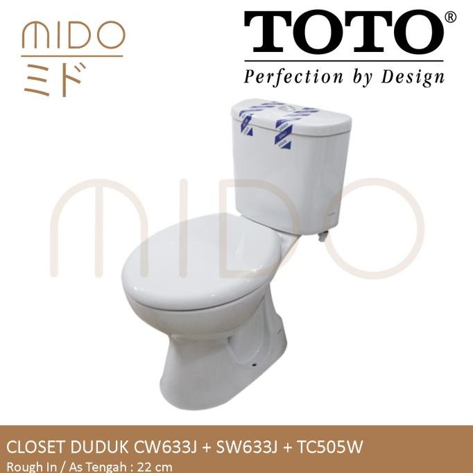 TERMURAH - CLOSET / KLOSET / TOILET DUDUK TOTO CW633J SW633JP CW 633 J SW 633 JP