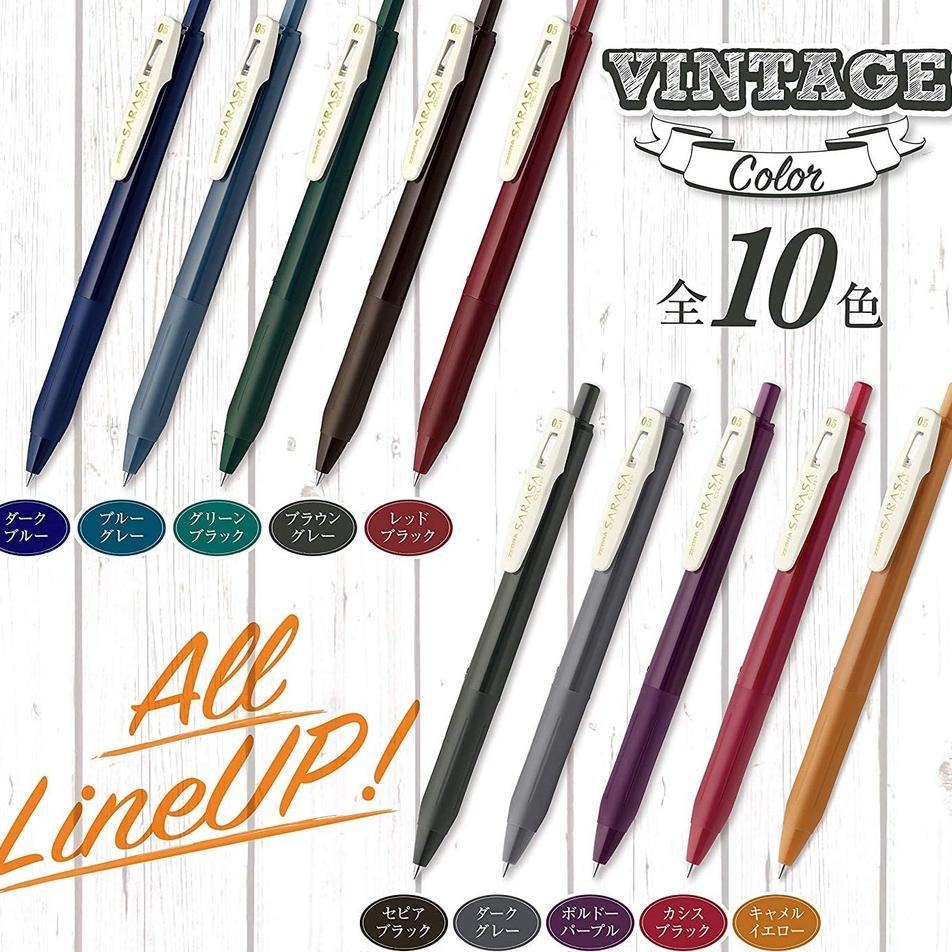 

Zebra Sarasa Clip 0.5 Mm Gel Bol Gel Vintage 5 Color Set