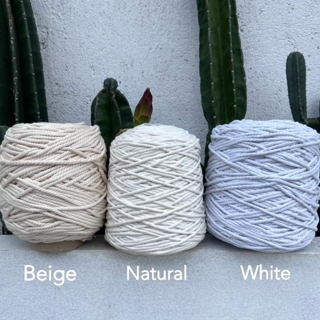 

Tali Macrame /Katun Twist Ukuran 4Mm 1Kg