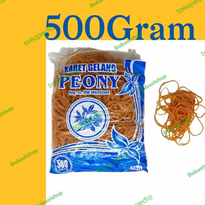 

Karet Gelang Kuning Peony @500Gram