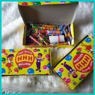 Balon tiup sedotan Mainan sedotan balon odo jadul tradisional merk HHH