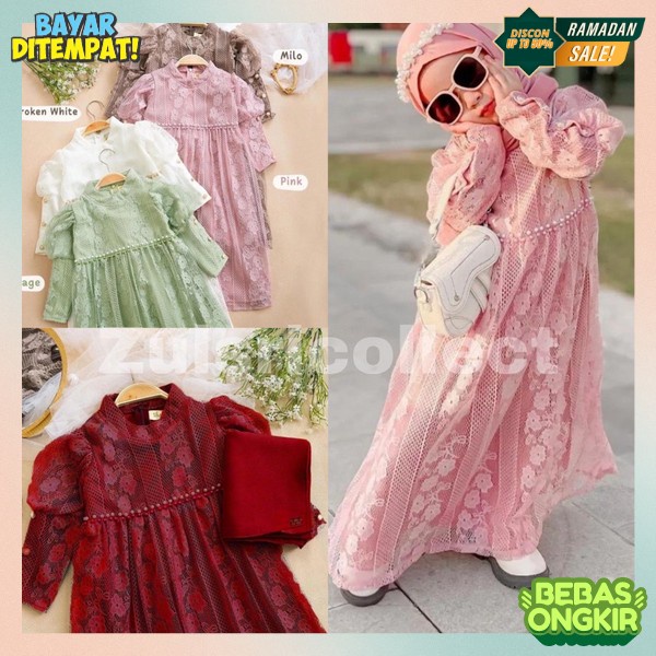 Baju Gamis Anak Muslim Amira Syari Kids Fashion Perempuan Remaja Cewek Putri Modern Terbaru Pakaian 