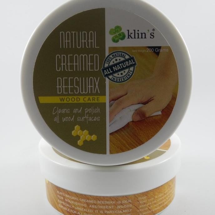 Cream Waxing - Klin'S Furniture Wax - Wood Wax - Natural Creamed Beeswax