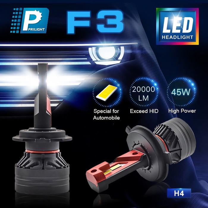 {Second} Lampu Mobil Led F3 Cree 20000lm H11 HB3 dan H4 Bekas Second Berkualitas