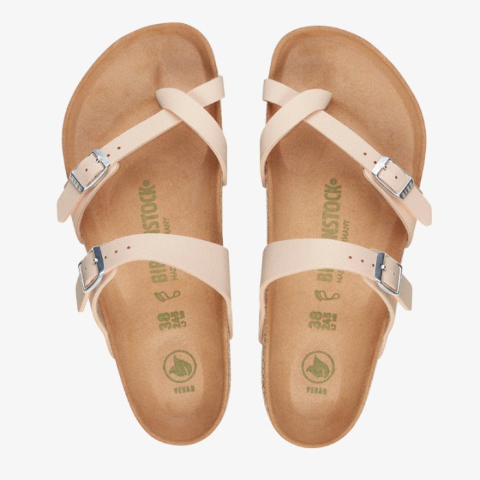 Birkenstock Mayari Vegan Sandal Wanita Original Leather-Light Rose