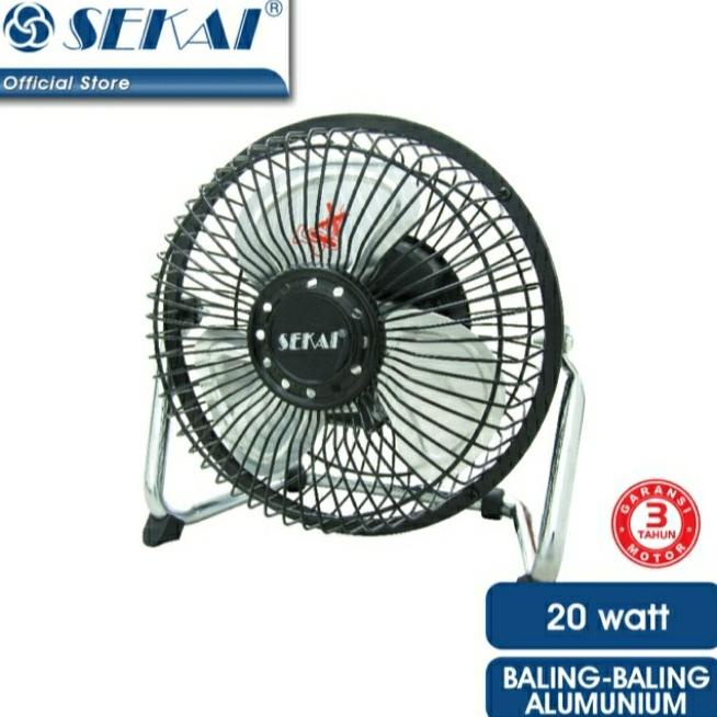 Kipas Angin Meja Kecil Besi 6" inch Sekai HFN 650