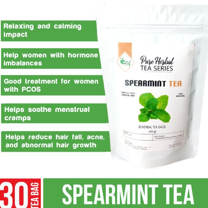 

New! Spearmint Tea Spearmint Leaf Tea Teh Daun Spearmint (30 Tea Bag)