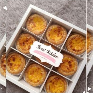 

Hot Sale - Kotak / Box Kue 9 Sekat Tutup Mika Polos !