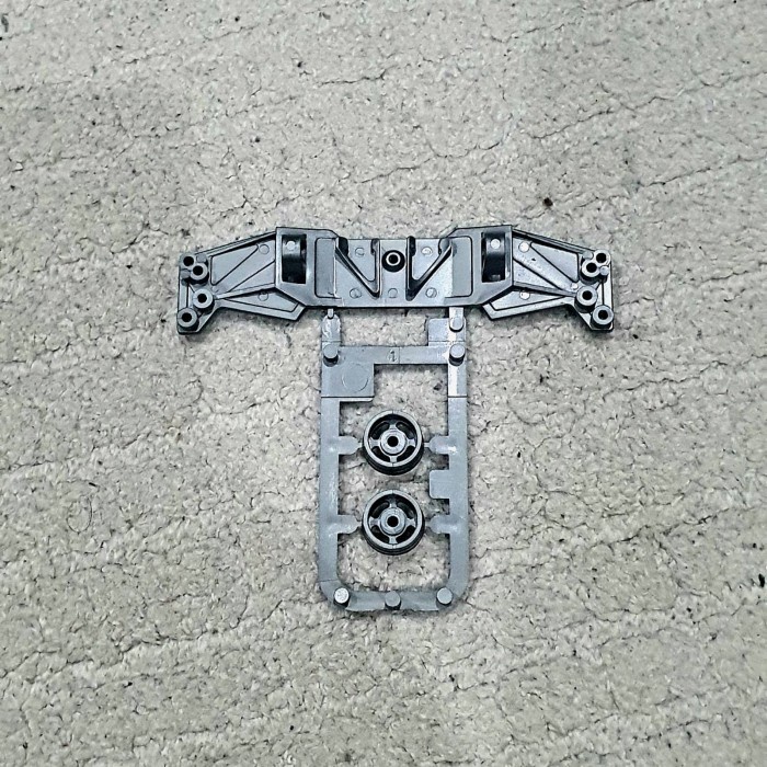 Tamiya Mini 4WD Ex Side Stay Super 1/2 Sayap Light Gun Metal Abu abu