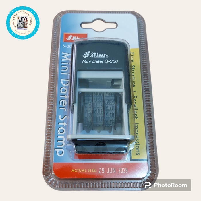 

Stempel Tanggal/Dater otomatis Shiny S300(Mini Dater Stamp)-Biru